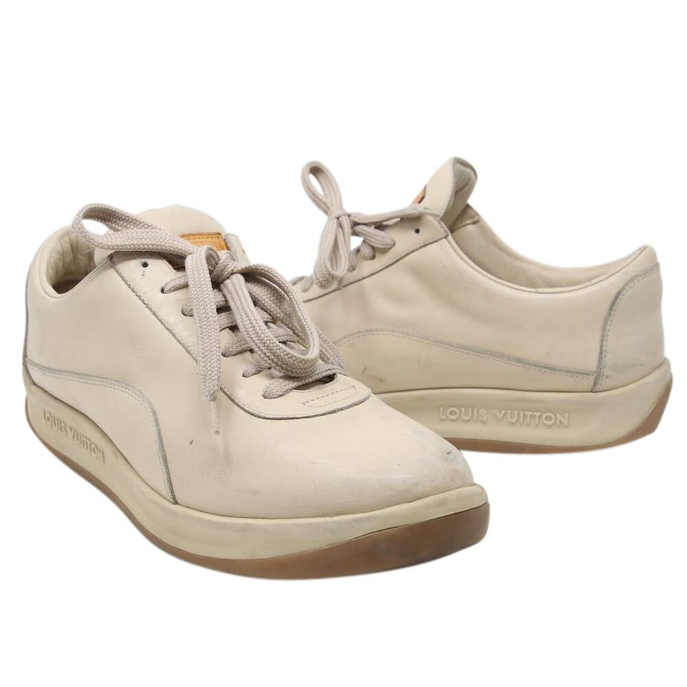 Louis Vuitton Beige 9.5  Women's Low Calfskin Lace LV-S0917P-A064 - Picture 3 of 10